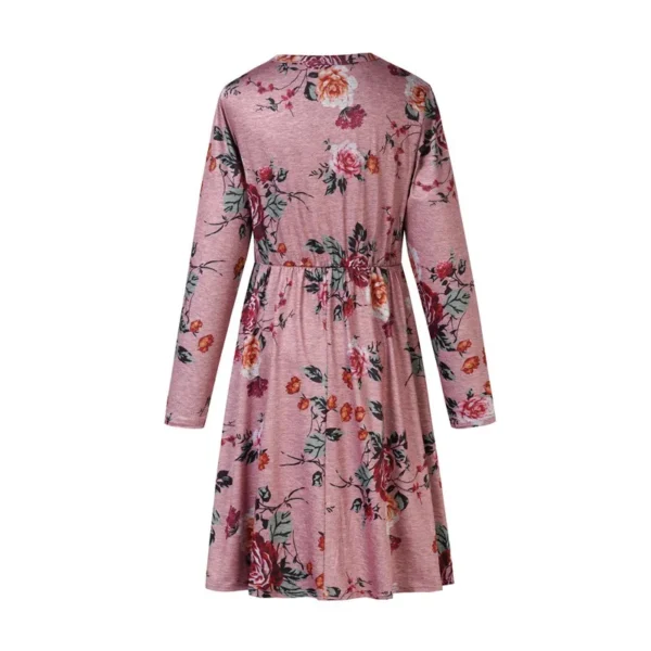 Flowery nursing dress – Image 3