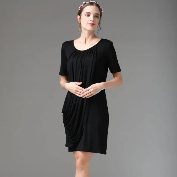 Pleated nursing dress – Image 2