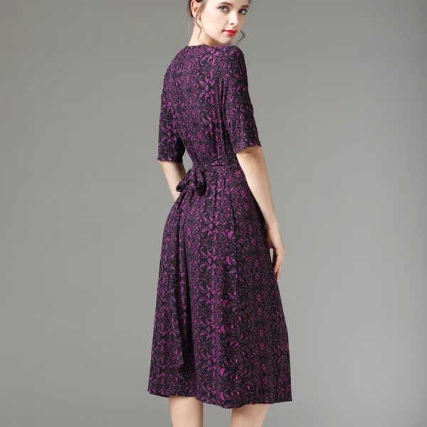 Robe d'Allaitement violet – Image 2