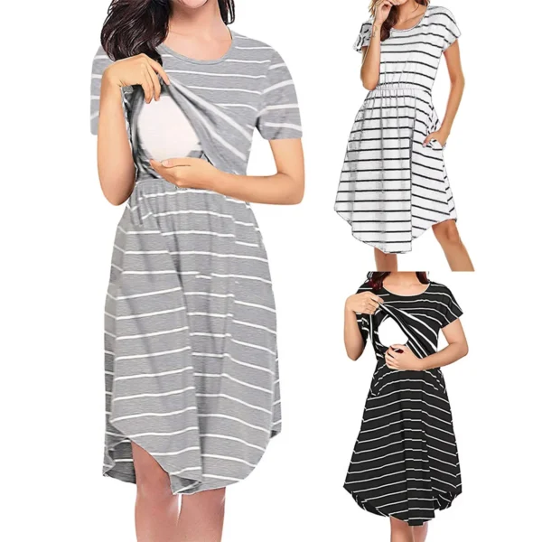 Elegant Striped Dress