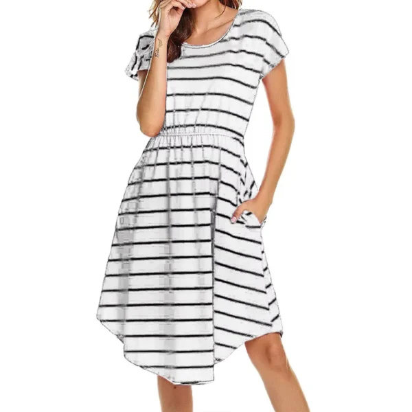 Elegant Striped Dress – Image 4