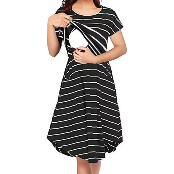 Elegant Striped Dress – Image 2