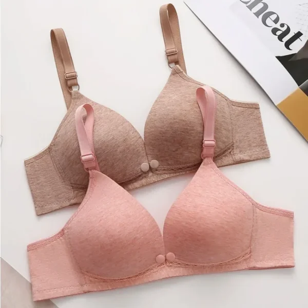 Pink Wireless Nursing Bra – Image 3