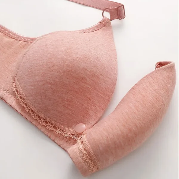 Pink Wireless Nursing Bra – Image 2