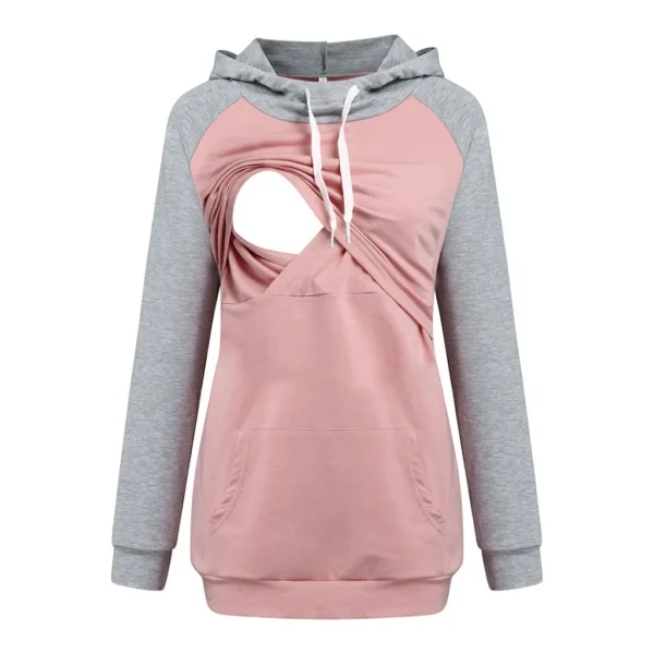 Nursing Sweatshirt with Zipper – Image 3