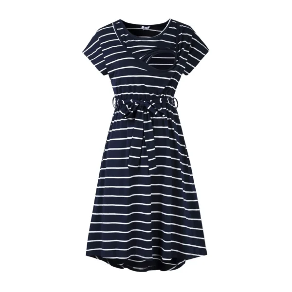 Navy Blue Nursing Dress