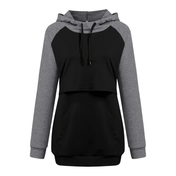 Nursing Sweatshirt with Zipper – Image 2