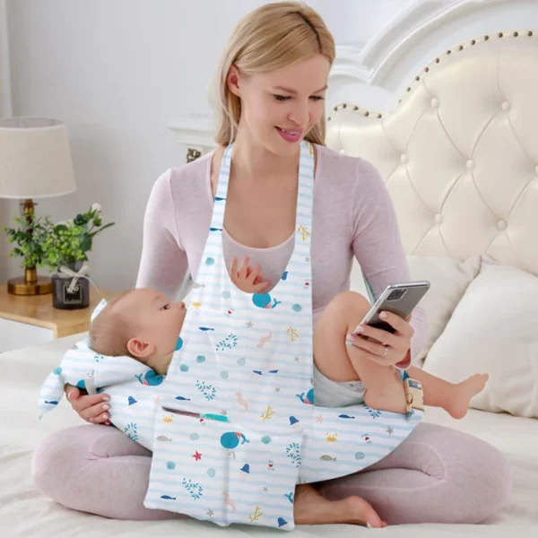 Blue Cotton Nursing Pillow