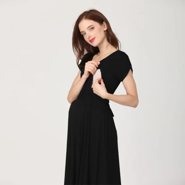 Long nursing gown