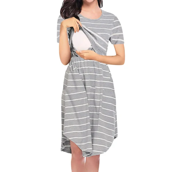 Elegant Striped Dress – Image 3