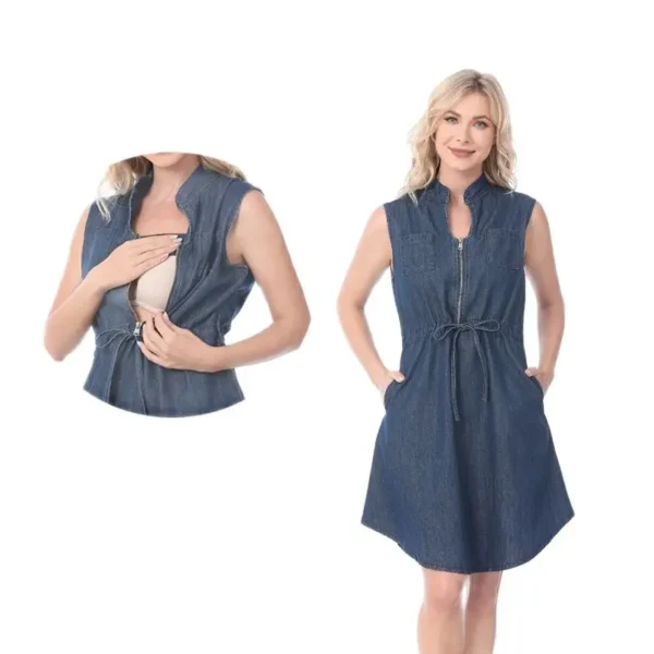 Blue nursing dress