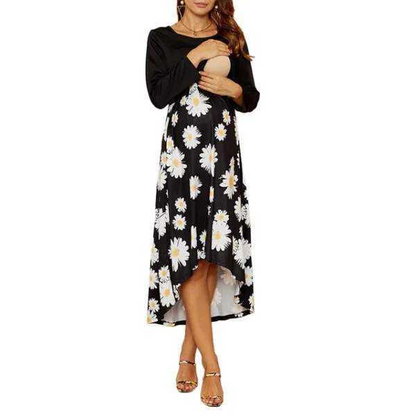 Printed Nursing Dress